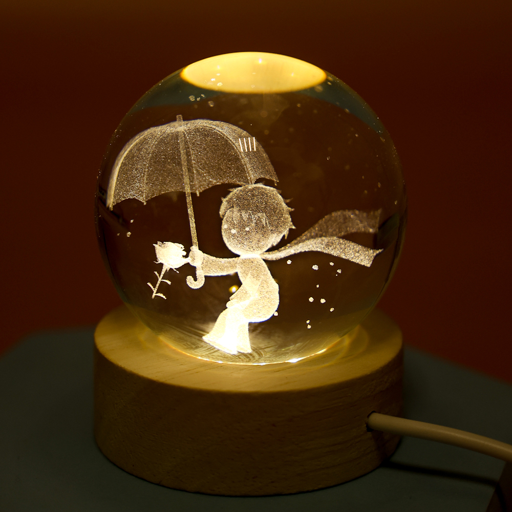 Ночник "Хрустальный шар" Зонтик, 6 см