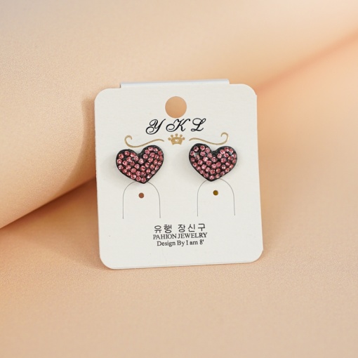 Серьги-гвоздики "Diamond Heart"