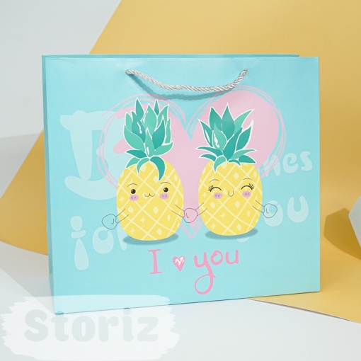 Подарочный пакет "Best wishes for You" L 30x27х12 см