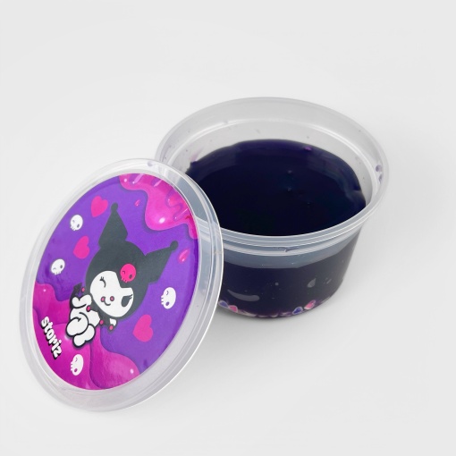 Слайм "Стекло" фиолетовый, с дек наполнителем сердечки, 180гр STORIZ