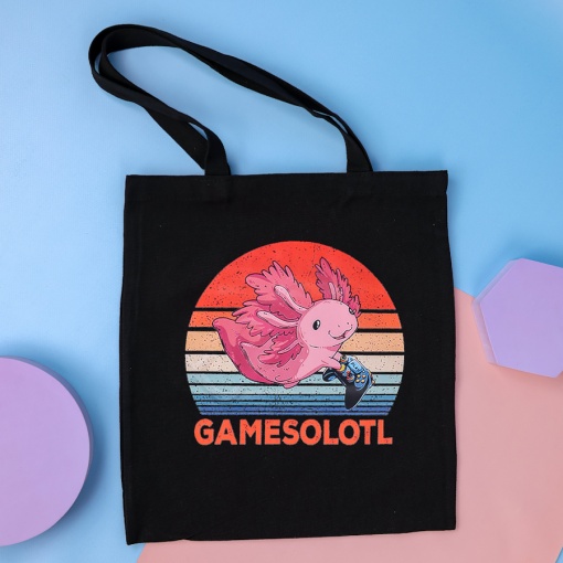 Сумка тканевая "Gamesolotl", черный, 1369-T