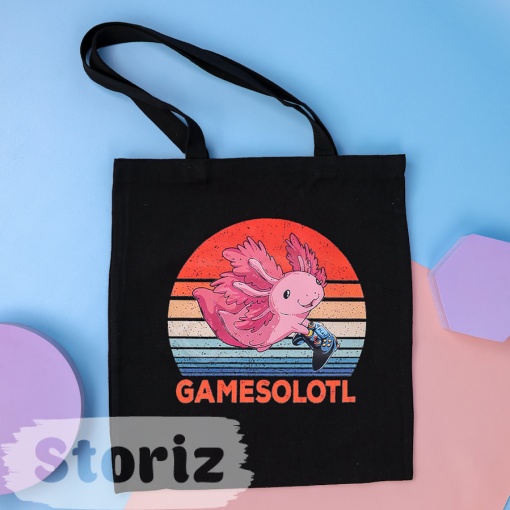 Сумка тканевая "Gamesolotl", черный, 1369-T