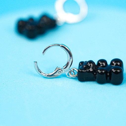 Серьги "Bears" черные