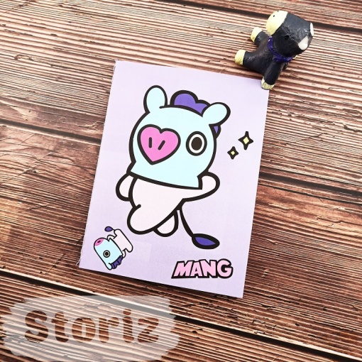 Блокнот "BTS" Mang, 9.5x12.5 см