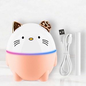 Мини-увлажнитель воздуха "Розовый котик" (USB) оптом
