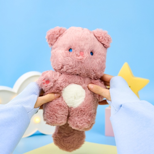 Мягкая игрушка "Котик Мяу-мяу" розовый, 23см