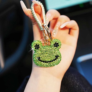 Брелок "Блестящая лягушка" зеленый