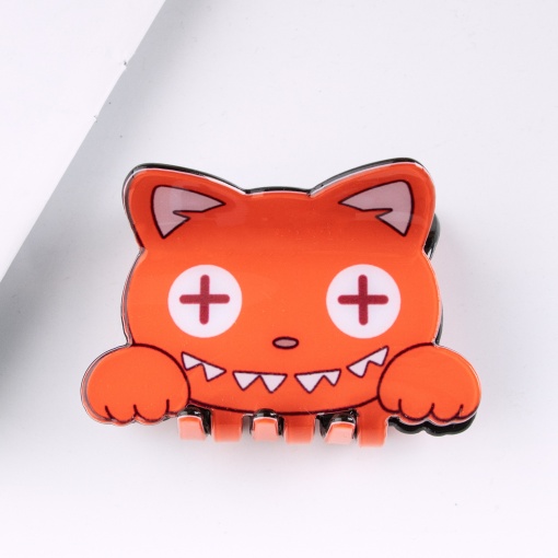 Заколка-крабик "Cat" рыжий