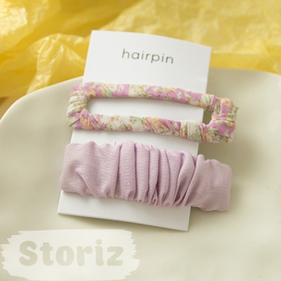Набор заколок для волос "Hairpin" 2шт, фиолетовый