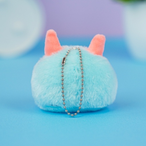 Мягкий брелок "Милый монстр" голубой