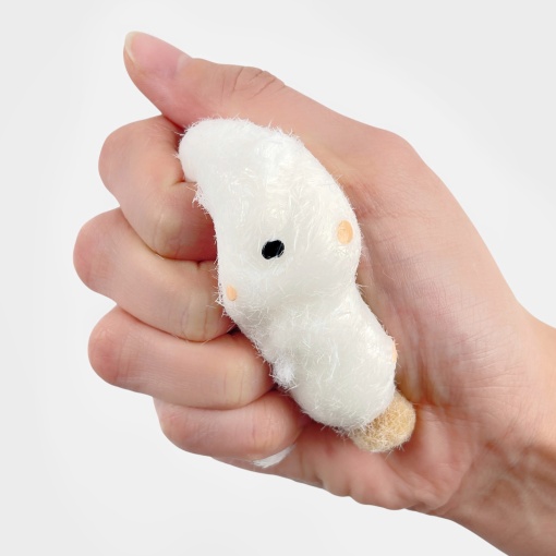 Антистресс "Хомяк" с сыром, белый