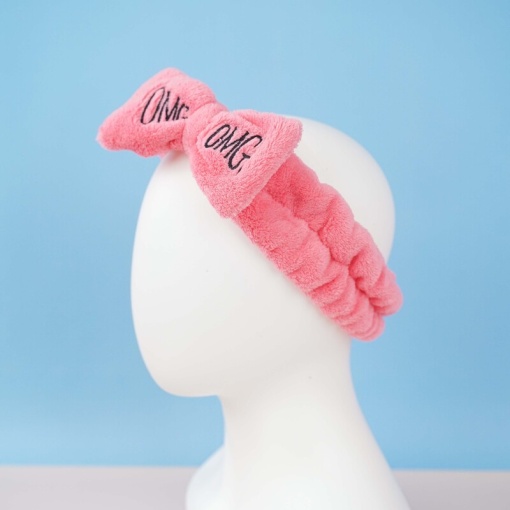 Повязка для волос "OMG" розовый