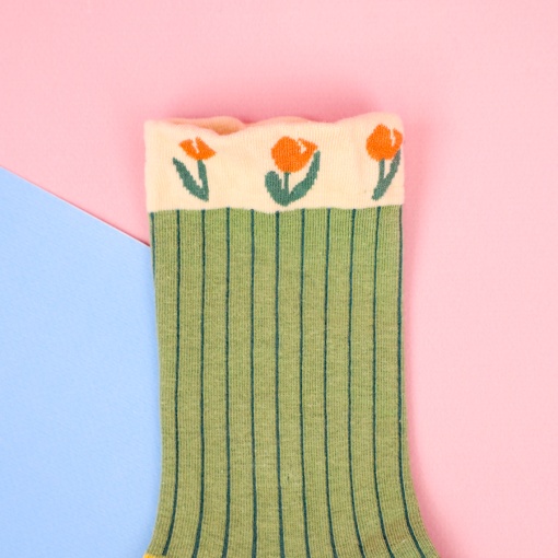Носки "Тюльпан" №3, зеленый, р.37-39