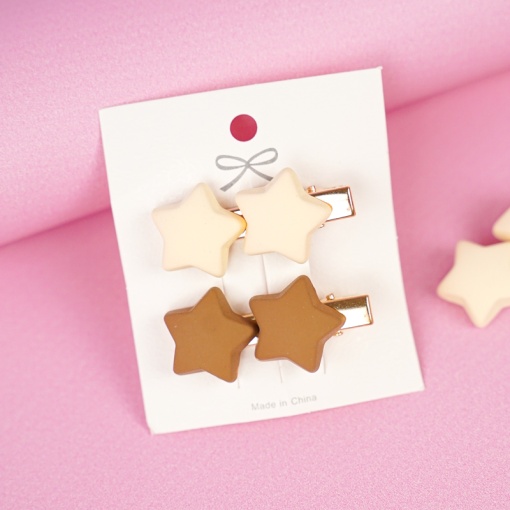 Набор заколок для волос "Звёздочки" 2 шт.