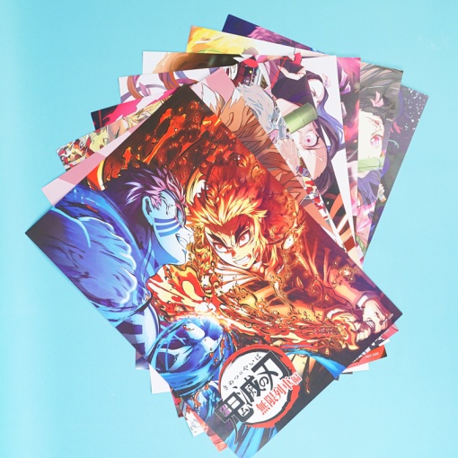 Набор постеров "Demon Slayer" 8 шт, 42х29см (№3320) оптом