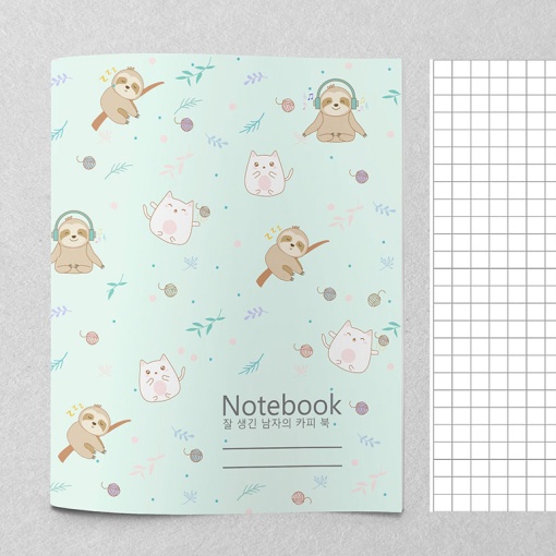 Тетрадь «The sloth and the cat»
