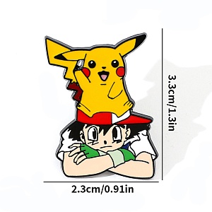 Значок-брошь "Пика-пика" с Эшем XZ2997-5