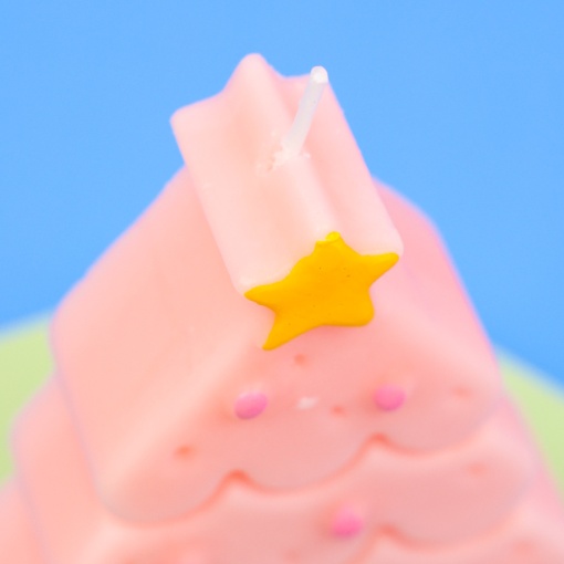 Свеча-арома "НГ Елочка" розовый оптом