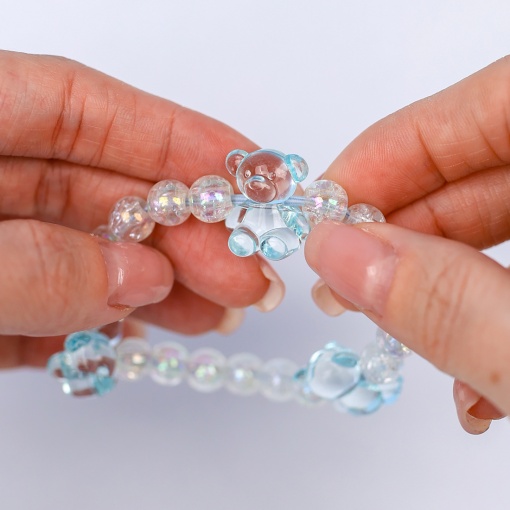 Браслет "Медвежата" голубые