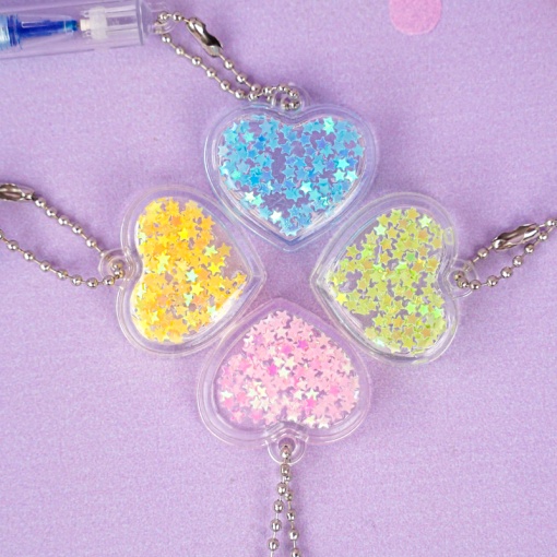 Ручка со стирающимися чернилами и стирашка "Heart", синяя