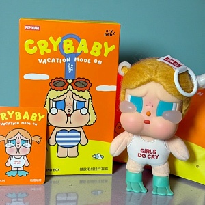 Мягкий брелок Surprise "Cry baby" vacation, в ассортименте 1шт