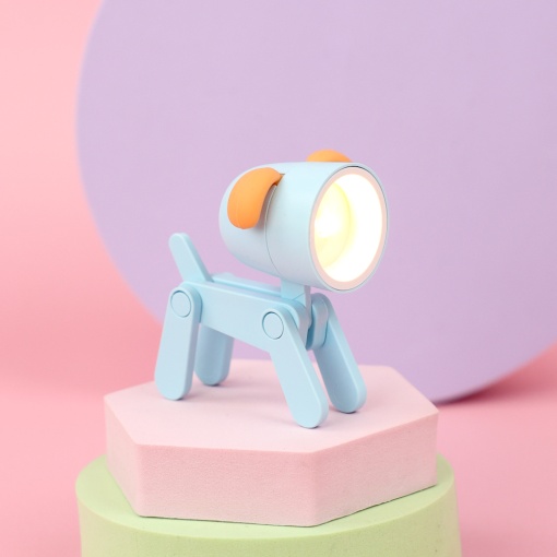 Мини-лампа "Puppy" голубой оптом