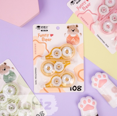 Корректор "Funny Bear" №108 набор 3 шт., в ассортименте, 1 шт.