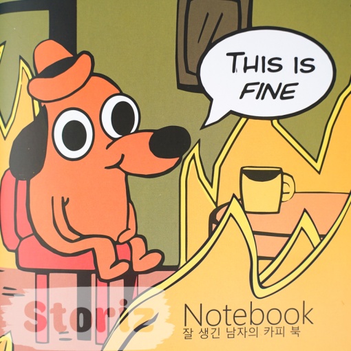 Тетрадь "This is Fine" 48 листов