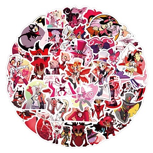 Наклейки для стикер бомбинга "Hazbin Hotel" 60шт