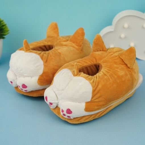 Тапочки "Корги", с задником р.37-39 (30см)