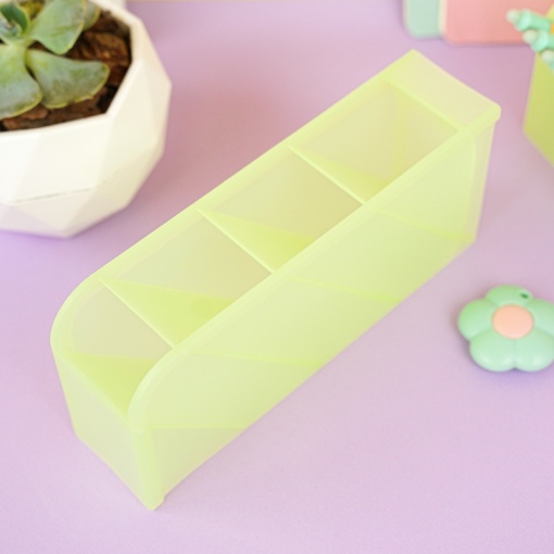 Органайзер для канцелярии "Color" салатовый, 5x20.6x9.3 см