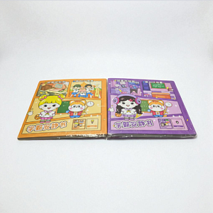 Набор румбоксов 2D "Магнитная книжка" school 18*18см, в асс-те 2шт