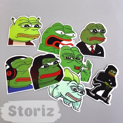Набор наклеек «Sad Pepe the Frog»