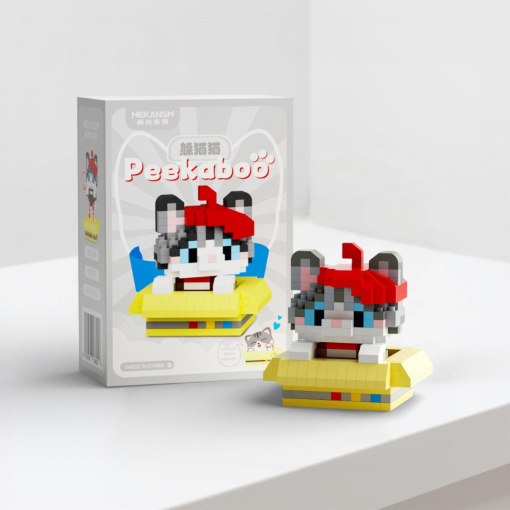 Конструктор "Peekaboo" котик-художник, K384 (373 детали)