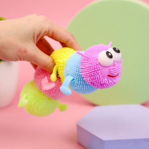 Игрушка-антистресс мялка "Гусеница" 16см