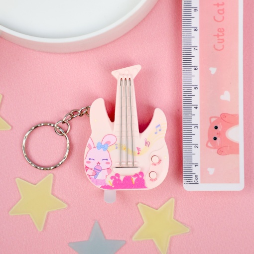 Брелок-антистресс "Гитара", розовый