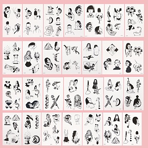 Временная татуировка "Characters" Q-30, 5.7x9.7 см