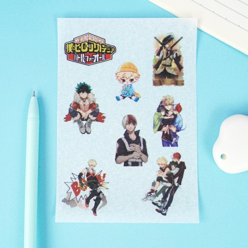 Набор наклеек "Моя Геройская Академия" A6, 6 листов