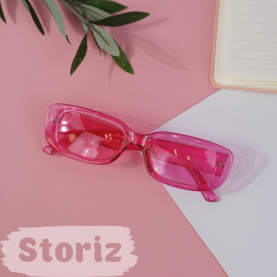 Солнцезащитные очки с чехлом "Transparent Pink"