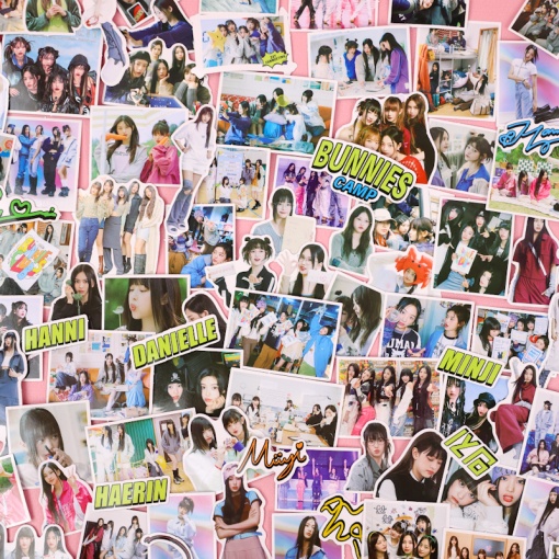 Наклейки для стикер бомбинга "K-Pop" NJ-BUNNIES CAMP (101 шт.)