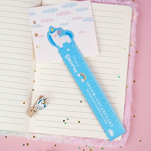 Линейка "Magical Unicorn" голубой