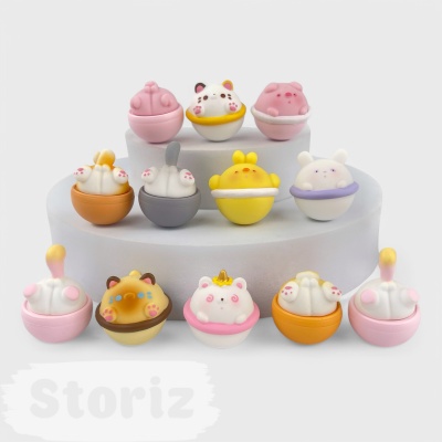 Фигурка "Round animals" в ассортименте 1шт оптом
