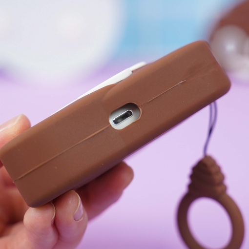 Чехол для AirPods Pro 3 "Какашка" коричневый