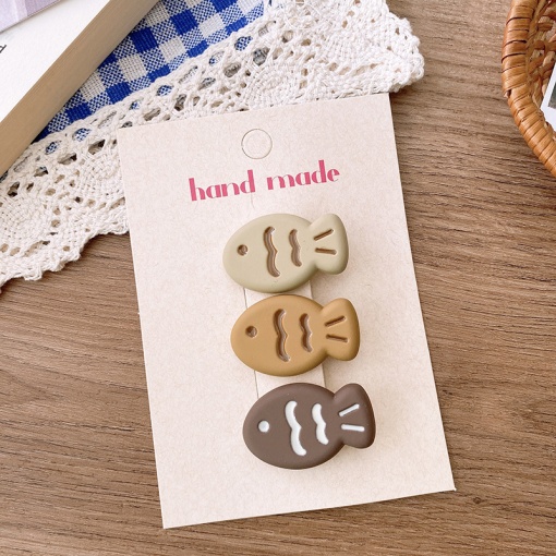 Набор заколок для волос "Рыбки" №1, 3 шт.