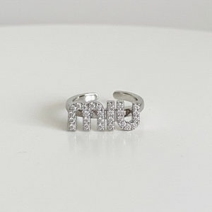 Кольцо "MIU" серебряный