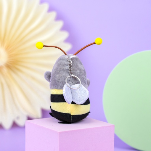 Мягкий брелок "Акула-пчела" 12 см