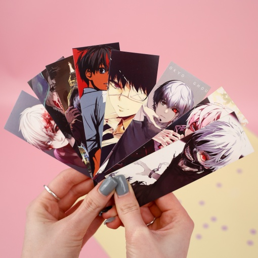 Набор закладок "Токийский Гуль" 8шт