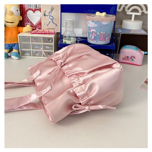 Сумочка "Бант" перламутровая, розовый