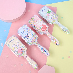 Расческа с блестками "Cute Animals" №3594А,  в ассортименте 1шт.