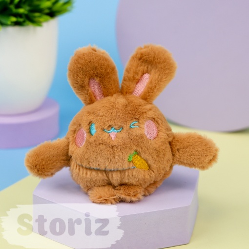 Мягкий брелок "Funny Bunny" рыжий, 10 см